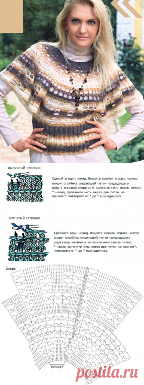 Безрукавка с круглой кокеткой.