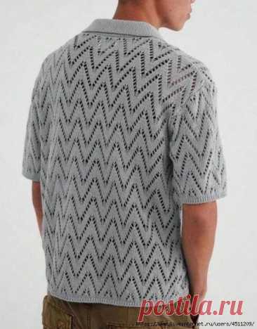 Мужская рубашка с короткими рукавами