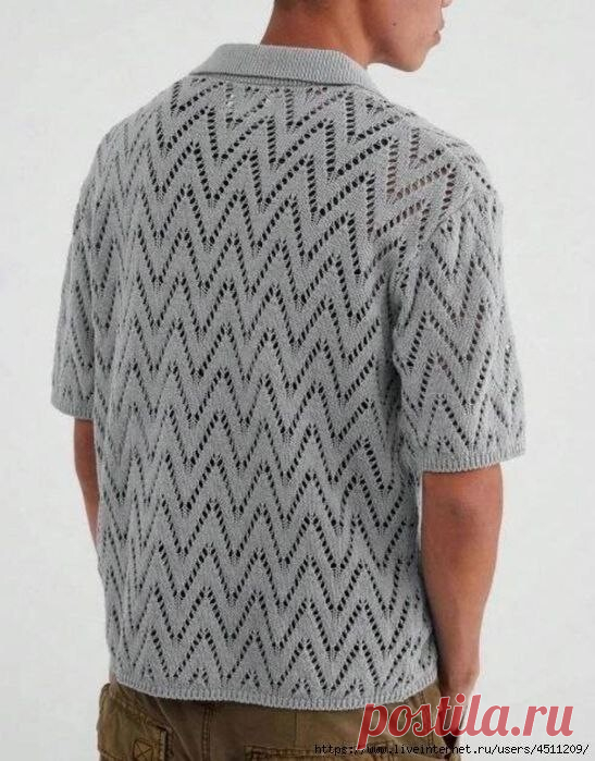 Мужская рубашка с короткими рукавами