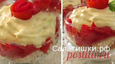 РЕЦЕПТ БЫСТРОГО ВКУСНОГО САЛАТА С КРЕКЕРОМ » Рецепты вкусных салатов