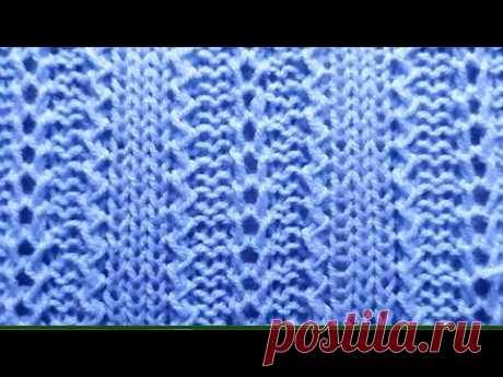 Этот узор украсит любое изделие. Вязание без сложностей.