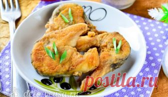 Бюджетная жареная рыбка, на все случаи жизни. Вкусное блюдо для всей семьи! Четыре простых шага, 3 основных ингредиента и ароматная скумбрия готова!