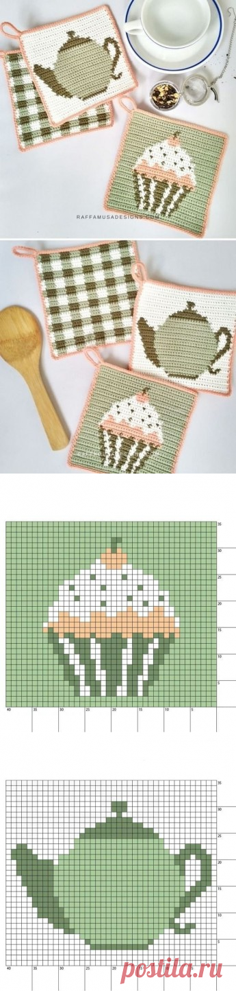 Идея вязания крючком кухонных прихваток