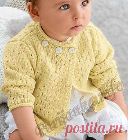 Летний жакет для малышки..