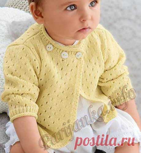 Летний жакет для малышки..