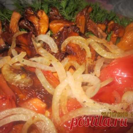 Лисички жареные