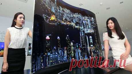 Двусторонняя телевизор LG предлагает двойной заглянуть в будущее OLED дисплеев
