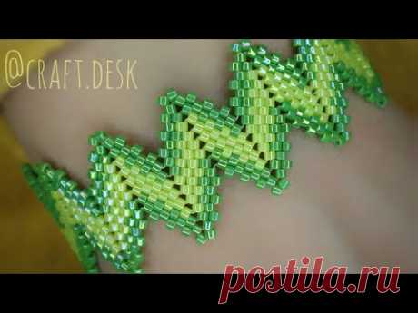Zig Zag Peyote Bracelet - Step by Step Tutorial- Beaded Bracelet