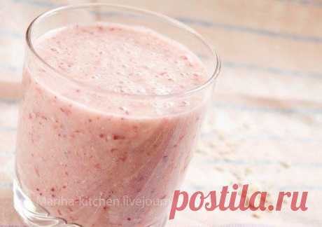 ​Смузи с клюквой и овсянкой