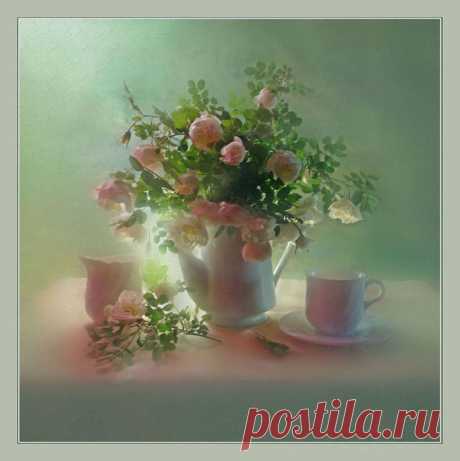 цветы и чай