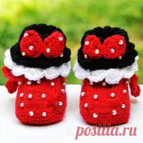 Красивые пинетки для малышей. Вязаные пинетки идеи | 3vision - Fashion blog