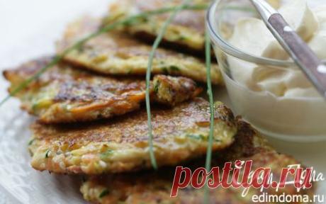 Ржаные оладьи из кабачков с кунжутом | Кулинарные рецепты от «Едим дома!»