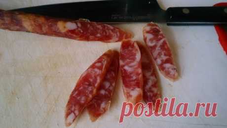 Рецепт быстрой сыровяленой колбасы | Вкусные рецепты