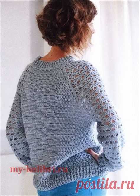 @sannamiiamaria Pinterest pin Вязанный Спицами Женский Джемпер Реглан - Diy Crafts