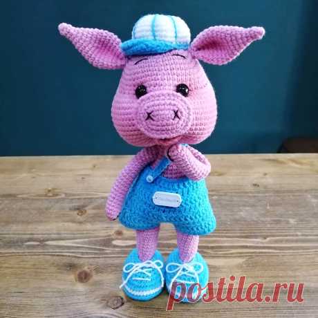 PDF Хрюша крючком. FREE crochet pattern; Аmigurumi animal patterns. Амигуруми схемы и описания на русском. Вязаные игрушки и поделки своими руками #amimore - свинка, поросёнок, свинья, поросенок.