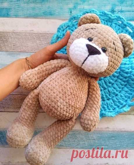 Мишутка

#мишка_крючком@knit_toyss, #игрушка_медвежонок@knit_toyss

Автор: Елена Будникова

Источник: https://amimore.ru/mishutka-1056