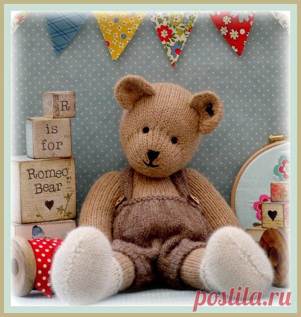Медведь спицами ROMEO - Вяжи.ру