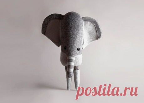 Слоник из фетра...Éléphant pygmée de Bornéo par Eggpicnic sur Etsy
