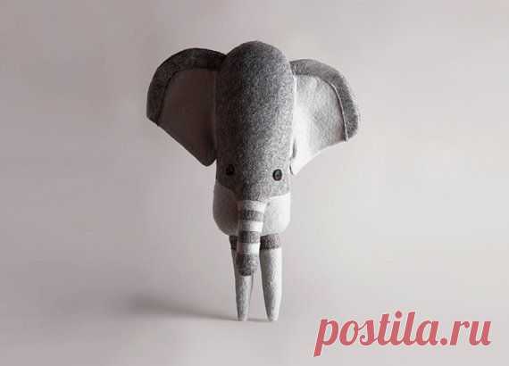 Слоник из фетра...Éléphant pygmée de Bornéo par Eggpicnic sur Etsy