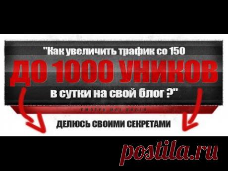 Как раскрутить сайт до 1000 уников в сутки, мой опыт