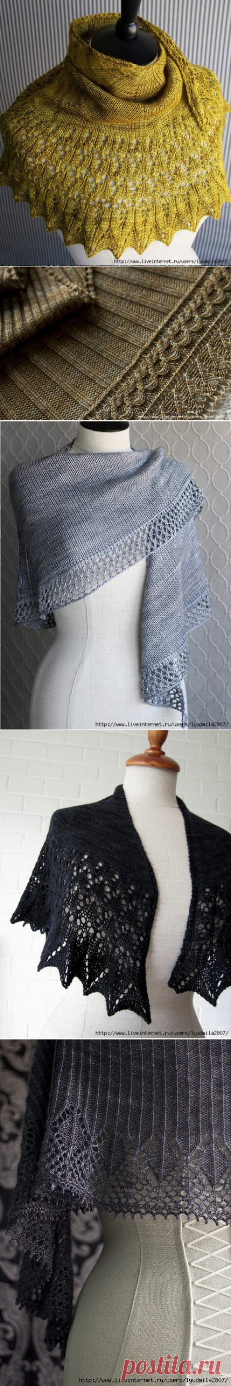 Идеи вязания шали и бактуса (ravelry)