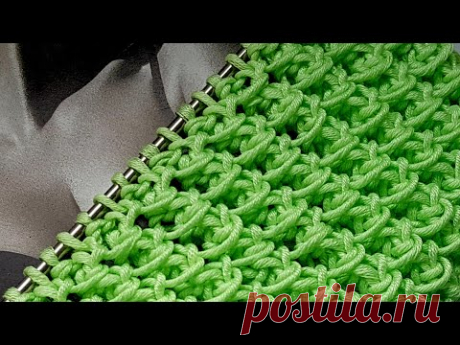 Узор ,,Твист,, спицами🍊🍑🍒 crochet pattern.