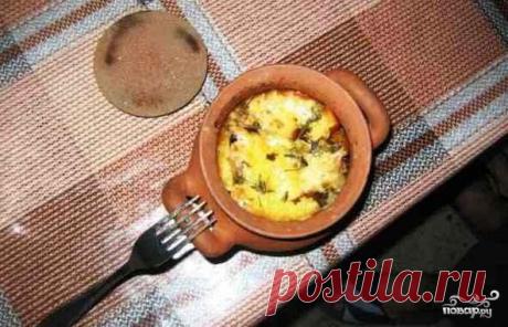 Запеканка Тбилисури в горшочках.