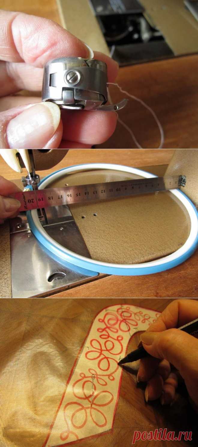 Осваиваем вышивку на простой швейной машинке - Ярмарка Мастеров - ручная работа, handmade