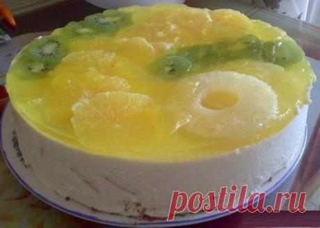 «Творожный холодный торт»..