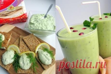 Смузи и дип, ужин для девушек зелененький он был – рецепт с фото