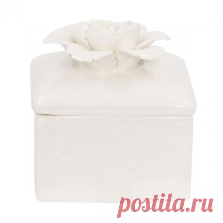 Шкатулка фарфоровая "Цветок" 6,5х6,5 см в Москве. Купить по цене 320 руб.