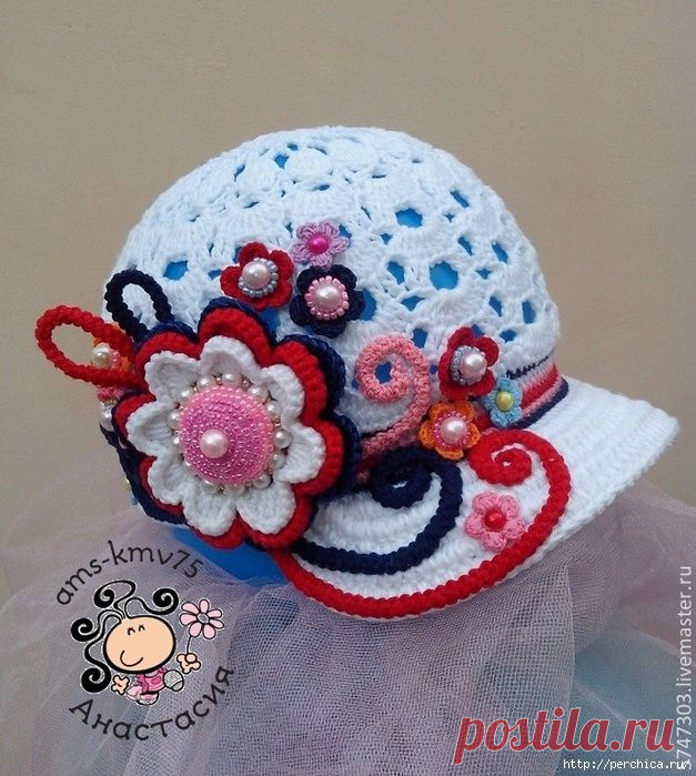 Кепка-бейсболка с козырьком и цветами - МК - 6 Мая 2015 - Рукоделие своими руками - Информационный портал "Магия Творчества"