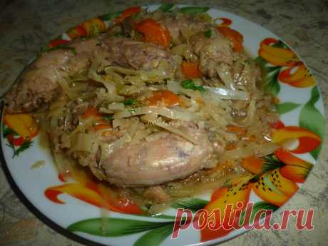 Тушеная капуста с кабачком и куриными шейками: рецепт с пошаговым фото - Тушеная капуста от 1001 ЕДА