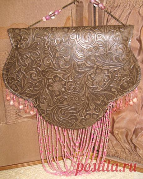 Pink Beaded Bag