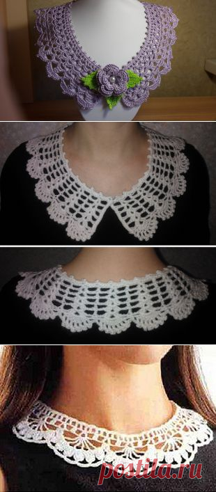 Женственное и нежное дополнение — ажурный воротник — Рукоделие