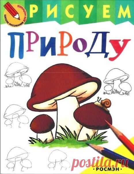 Рисуем природу. Как нарисовать василек, пальму, елку, сосну, подсолнух, дуб, горы, лес, море - Поделки с детьми | Деткиподелки
