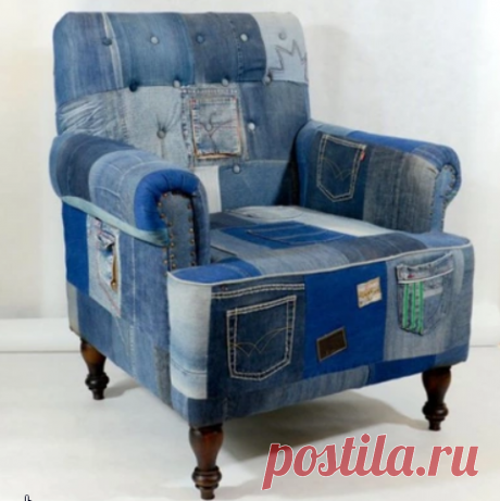 Джинсовые стулья и кресла