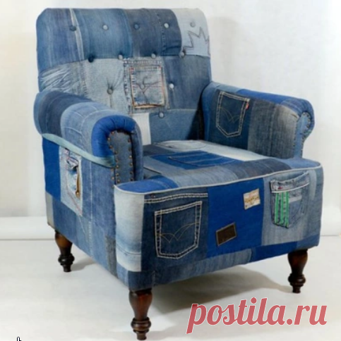 Джинсовые стулья и кресла