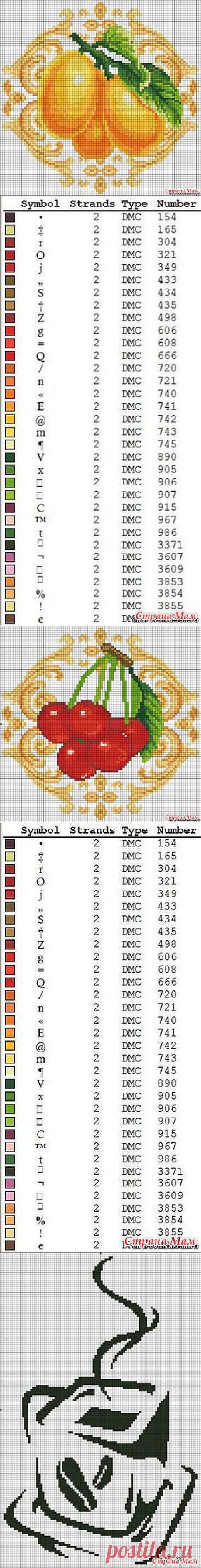 Ещё немного вышивок для кухни и столовой.: Дневник группы &quot;Клуб рукоделия&quot; - Страна Мам