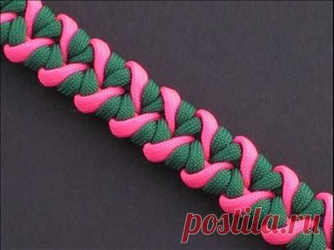 Шнур паракорд - очень красивое плетение