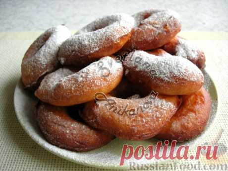 Рецепт: Пончики в ложке (без раскатывания теста) на RussianFood.com