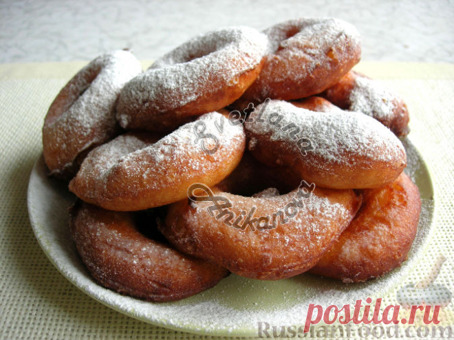 Рецепт: Пончики в ложке (без раскатывания теста) на RussianFood.com