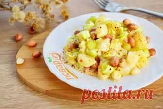 Салат картофельный с ананасом - пошаговый рецепт с фото на Повар.ру