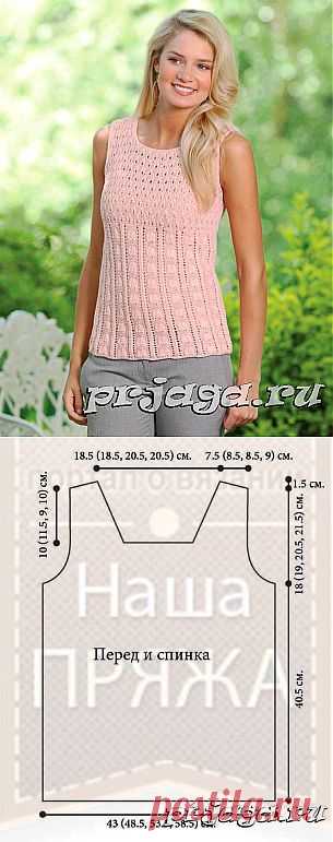 Вязаные топы спицами из журнала Knits
