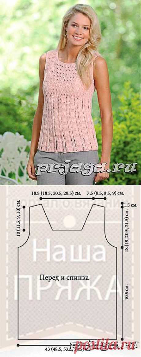 Вязаные топы спицами из журнала Knits