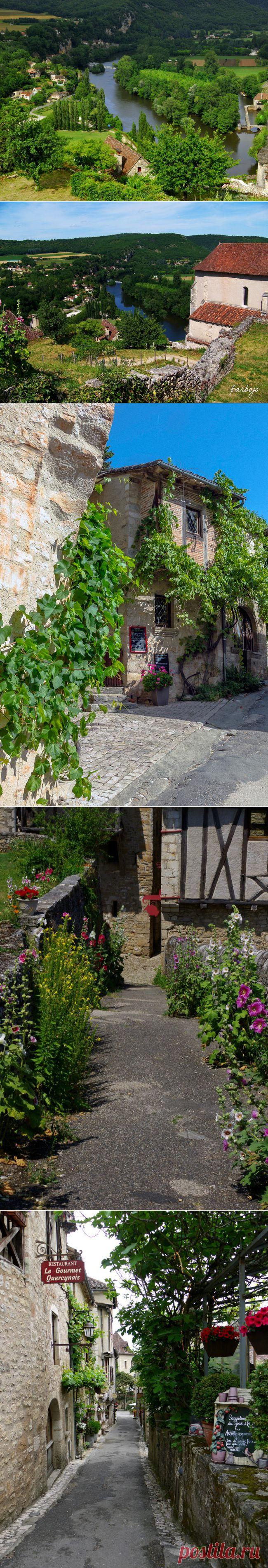 Деревня Сен-Сирк-Лапопи(Saint-Cirg-Lapopie)Франция.