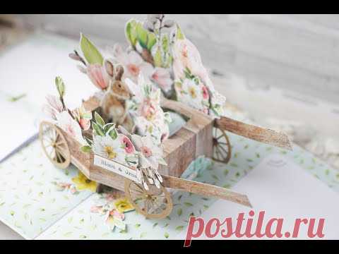 Цветочный Pop up - конструкция тележка
