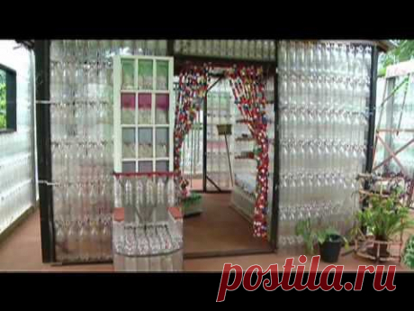 Casa feita de garrafa pet - YouTube