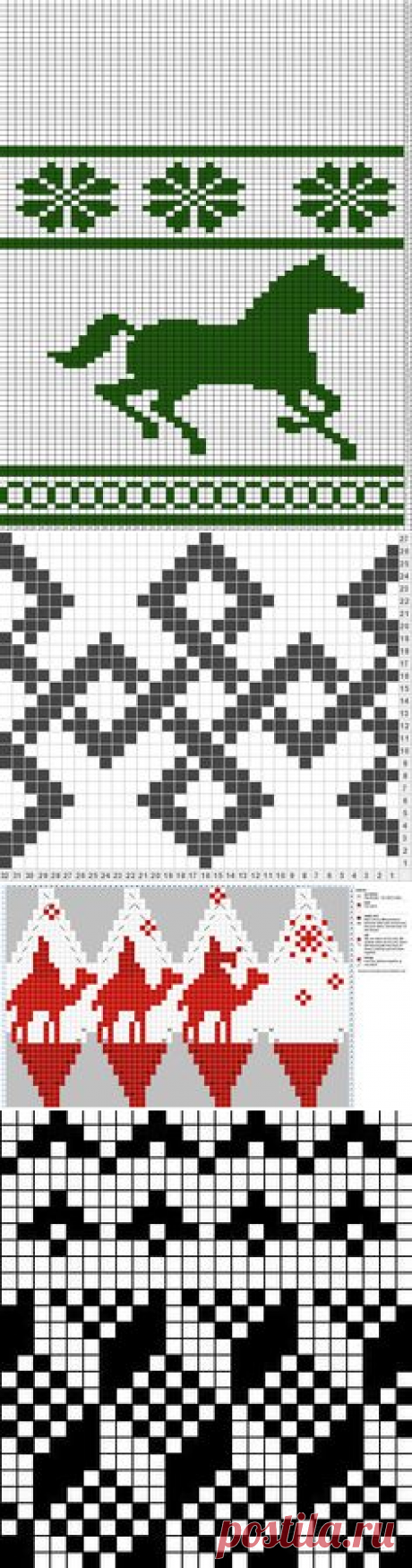(2) Tricksy Knitter Charts: 18 stitch repeat celtic knot (74872) (74896) | knitting