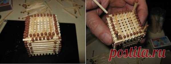 Домик из спичек своими руками